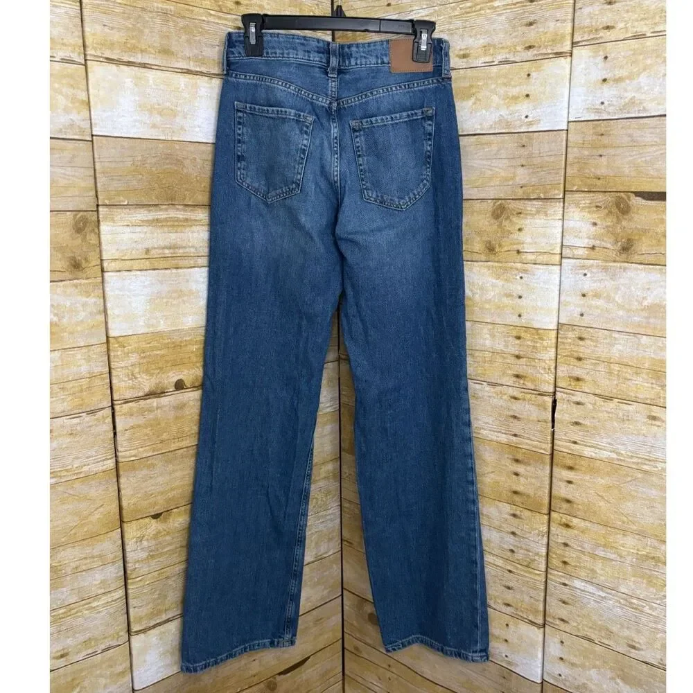AERO HIGH RISE WIDE LEG CASUAL CLASSIC EVERYDAY WEAR COTTON JEANS SZ. 0